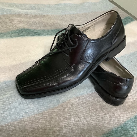 Stacy Adams leather dress shoes black They are used only once. Size 13 M - Picture 2 of 8